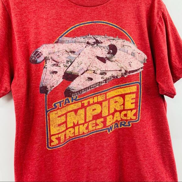 Vintage Star Wars Empire Strike Back Red Tee Shirt - Picture 1 of 7